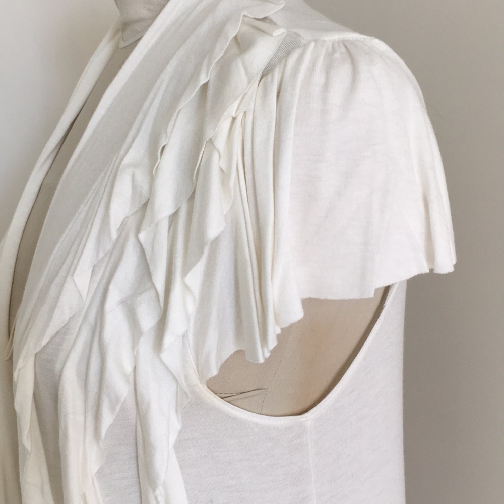 Ivory Ruffle Vest - Picture 7 of 8